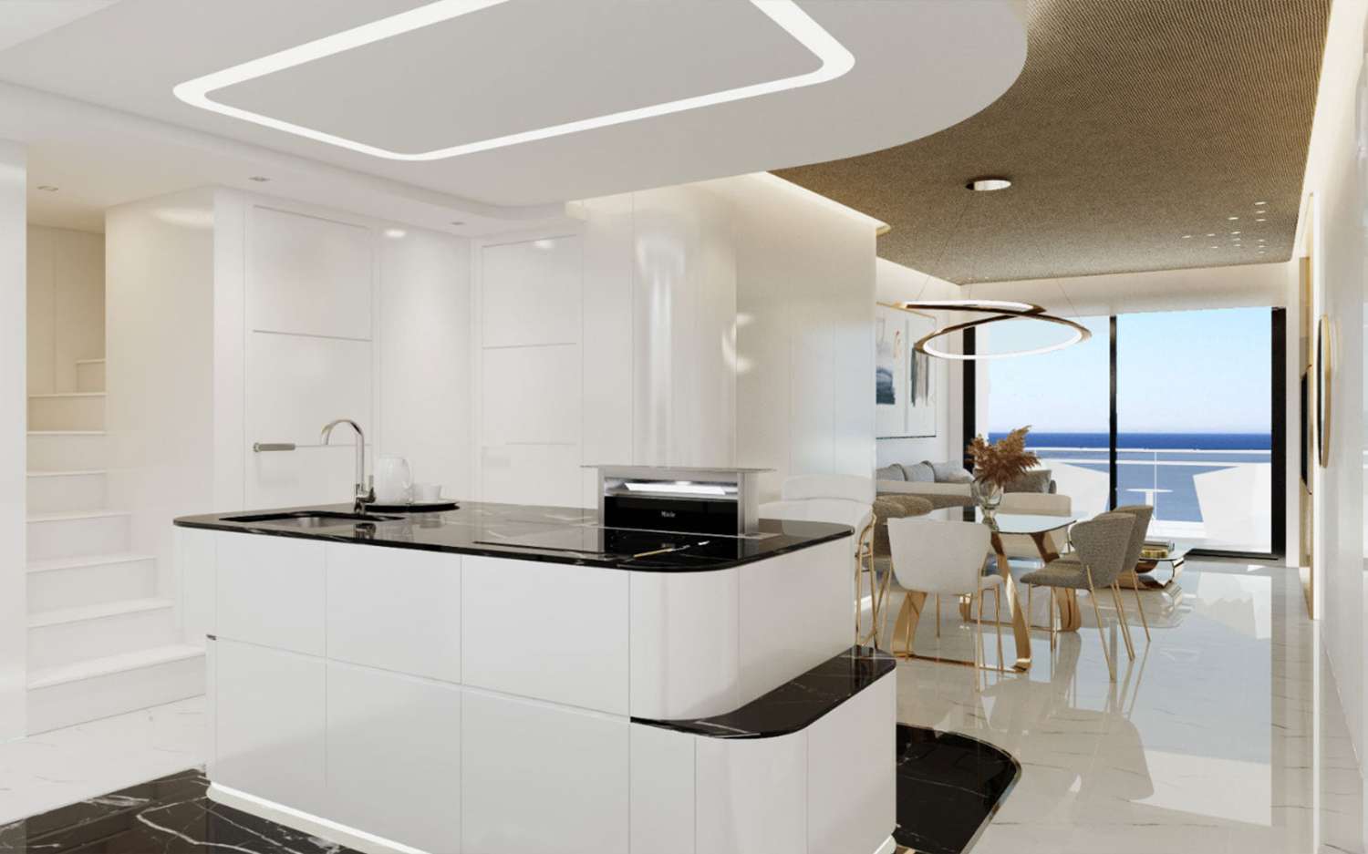 Penthouses en duplex de luxe avec vue sur la mer situés près de la plage de Gran Alacant